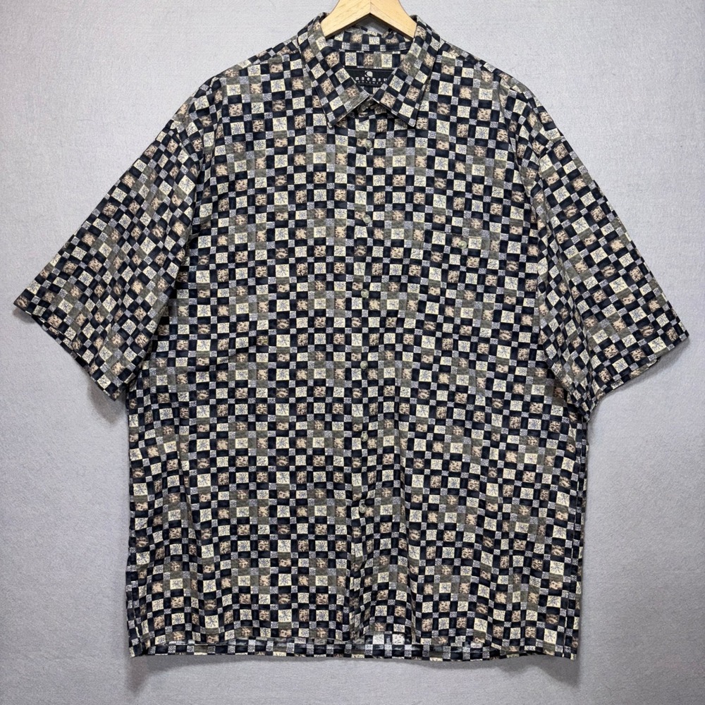 Consensus Sportswear Mens XXL‎ Button Down Short Sleeve Shirt  100 Cotton